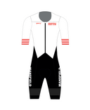Mansfield (White / Red): FASTA SHORT SLEEVE RACE SUIT